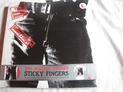 ROLLING STONES STICKY FINGERS, SEALED RED VINYL LP AND T-SHIRT BOX SET - Image 1 of 4