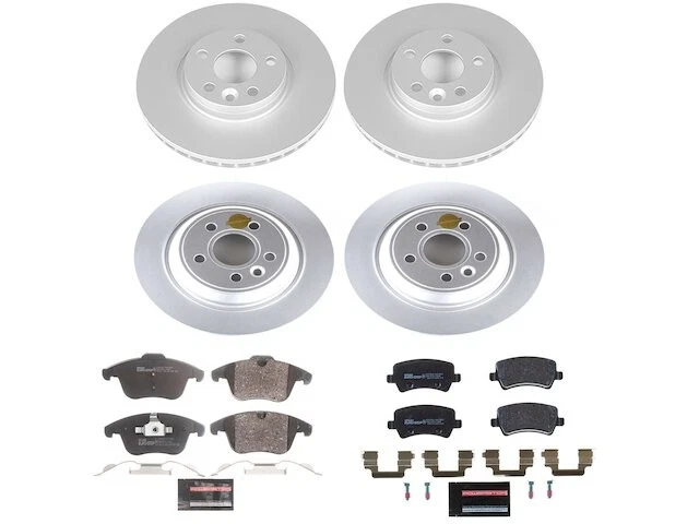 Kit de pastillas de freno y rotor delanteras y traseras para Volvo XC70 2009 2008-2016 JB619RN Foto 1 de 1