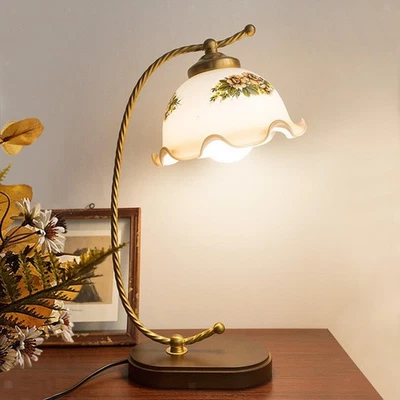 Lámpara de vidrio pantalla lámpara mesa bombilla protector colgante jaula luz techo Foto 1 de 4