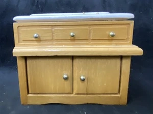 Concord Miniatures Dollhouse Kitchen Sink Cabinet Ceramic Top Vintage 1970's - Picture 1 of 8