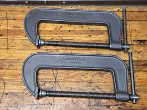 Pair Vintage NOS 10" Armstrong 78-550 C Clamps USA - Picture 1 of 9