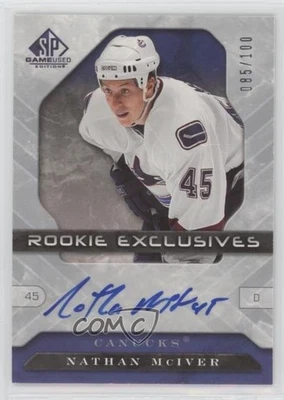 2006-07 SP Game Used Edition Rookie Exclusives /100 Nathan McIver #RE-NM Auto RC - Image 1 of 2