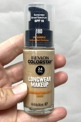 Revlon ColorStay Makeup Foundation For Combination Oily Skin, Sand Beige 180 (JC - Image 1 of 4