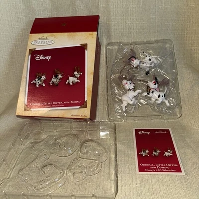 Hallmark Ornament 101 Dalmatians “Oddball, Little Dipper, and Domino" 2004 NIB - Image 1 of 4