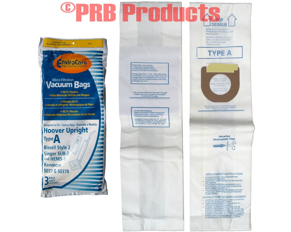 Hoover Style A Allergen Upright Vacuum Cleaner Bags Model Elite Encore Powermax - Image 1 of 1