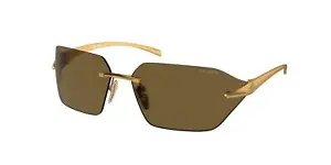 NEW Prada A55S Sunglasses 15N01T Gold 100% AUTHENTIC - Picture 1 of 1
