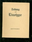 Zeitung und Linotype Linotype-Druck