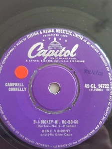 Gene Vincent,B-I-Bickey -Bi ,Bo/5 Days,EX+,Capitol,1957,Rock n Roll,Rockabilly - Picture 1 of 4