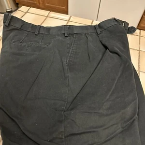 Saddlebred Men's Blue Flat Front Pants Size 42x30. Stretch Waist - Picture 1 of 6