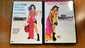 2 DVD :LOT - MISS CONGENIALITY 1 & 2 SANDRA BULLOCK WIDESCREEN - Foto 1 di 1