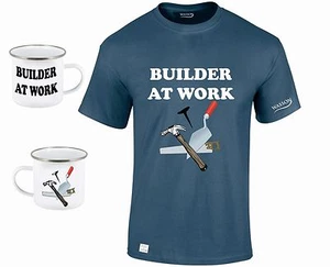 CAMISETA CONSTRUCTOR EN EL TRABAJO Cumpleaños Día del Padre Navidad Regalo - Imagen 1 de 4