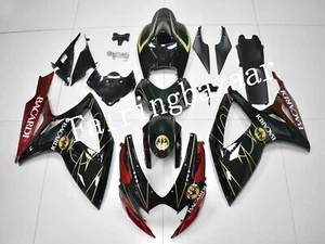 Fit for 2006 2007 GSXR600/750 BACARDI Black Red Gold ABS Injection Fairing Kit - Foto 1 di 6