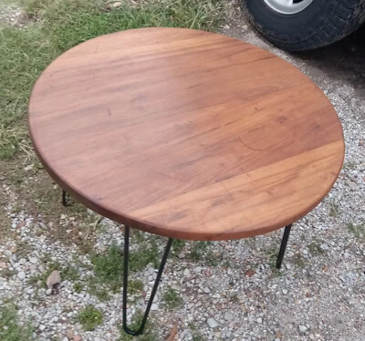 Mid Century Round Solid Cherry Coffee Table (CT335) - Image 1 of 4