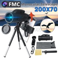 200X70 Universal Optical HD Lens Monocular Telescope Camera Waterproof For Phone