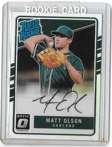 MATT OLSON 2017 PANINI DONRUSS OPTIC RATED ROOKIE CERTIFIED AUTOGRAPH - Picture 1 of 1