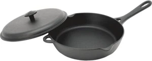 IWACHU Nambu Tekki Frying Pan With Lid 9.4" 24cm Cast Iron - Bild 1 von 3