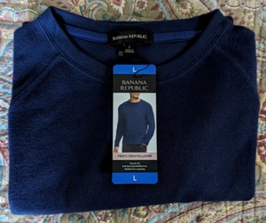 Sudadera para hombre Banana Republic Waffle Crew - Imagen 1 de 9