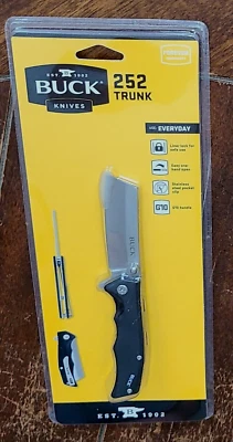 Buck Knives 252 TRUNK:2-7/8 英寸刀刃,可折叠设计带夹子 #0252BKS-C — 第 1/2 张图片