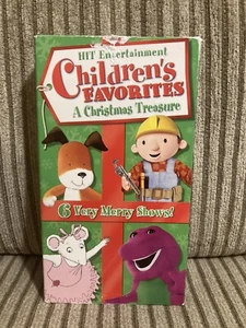 Children's Favorites Christmas Treasure Barney Angelina Kipper rare VHS Screener - Imagen 1 de 4