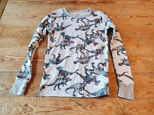 Gap kids boy size 5 gray dinosaurs long sleeve top & pants 2 piece sleepwear - Picture 1 of 2
