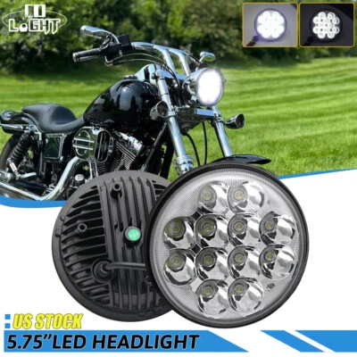 Farol de LED universal motocicleta 5 3/4 5,75" polegadas HI/Lo feixe selado DOT H4 - Imagem 1 de 4