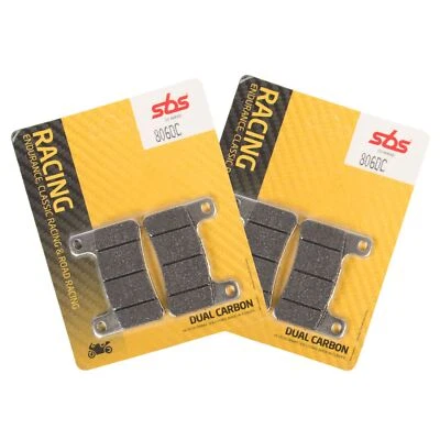 Pastillas de freno delanteras de carbono dobles SBS 806 DC X2 para Kawasaki ZX-10R Ninja 11-15 Foto 1 de 2