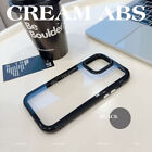 Acrylic TPU For iPhone 15 14 13 12 11 Pro Max Colored Border Phone Case Cover