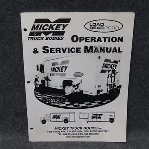 Carrocerías de camión Mickey operación y servicio manual oso de carga 200 lb-5-01 guía 74691 - Imagen 1 de 5