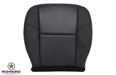 GMC Yukon Denali XL 2011 4x4 6,2 L ~ cubierta de asiento de cuero inferior del lado del conductor negra Foto 1 de 4
