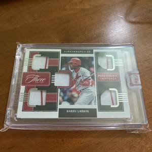 BARRY LARKIN - 2022 Panini Three and Two - Full Count Swatches 63/99