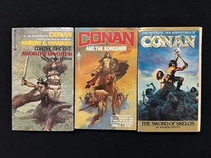 Lot 3 CONAN pbs by Andrew J. Offutt late 1970s-80s Cormac Mac Art - Picture 1 of 6