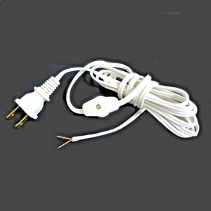 8' White cord w/line switch   SPT-2       TR-2952 - Picture 1 of 1