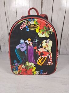 Mini sac à dos noir multicolore portrait de groupe Disney Villains