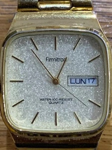 Vintage Armitron 20/2122-3 Day/Date Quartz Gents Bracelet Watch-30mm-Works - Picture 1 of 4