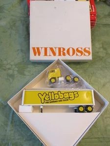 Winross New "Yellobags" Tractor Trailer 1/64 Made in USA Mint in Box - Bild 1 von 6