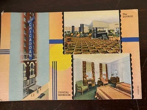 Vintage Postcard, Illinois, Hotel Chicagoan, Chicago, Signed, Postmarked - Picture 1 of 1