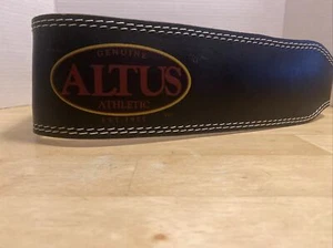 Altus Weight Lifting Belt Strength Training Genuine Leather Padded Size XL - Picture 1 of 13