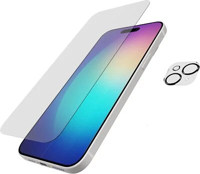 Tech21 Impact Glass – Screen & Camera Lens Protector Bundle for iPhone 15 Plus - Image 1 of 2