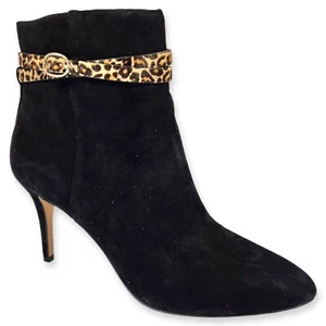 Essex Lane Womens Kami Suede Buckle Ankle Pointed Bootie 9 Black NEW $59.98! - Picture 1 of 9