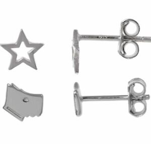 RADLEY DOG AND STAR STERLING SILVER STUD EARRINGS SET OF TWO RRP £39.95