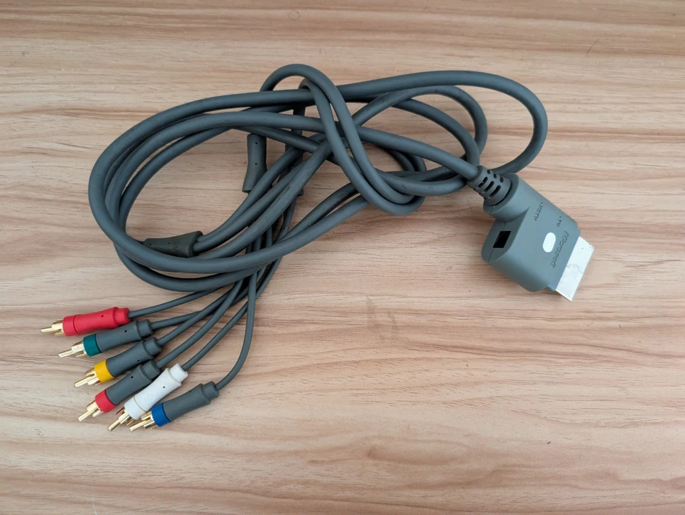 Official Xbox 360 Component HD AV Cable Grey For Microsoft Xbox 360 - Image 1 of 1