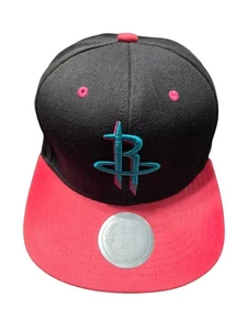 Sombrero Mitchell & Ness Houston Rockets Snapback H13 Harden Era Negro Rosa Desteñido por el Sol - Imagen 1 de 20