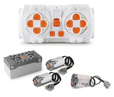 5 Pcs Power Functions Technic M/Servo Motor Remote Receiver Battery Box For Lego - Image 1 of 4