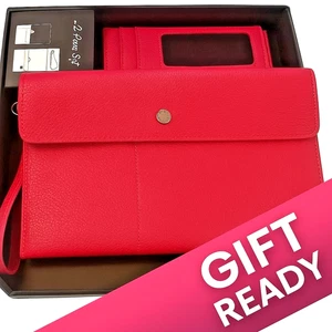 Steve Madden Fushia 2-Piece Pouch & Cardholder Set With Gift Box Pink - Picture 1 of 8