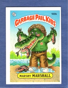 1986 TOPPS GARBAGE PAIL KIDS #100B MARSHY MARSHALL NM WOW!!! - Picture 1 of 2