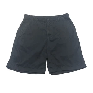 Uniqlo Chino Shorts Mens W33 Medium Black Tailored Preppy Minimalist Normcore - Picture 1 of 10