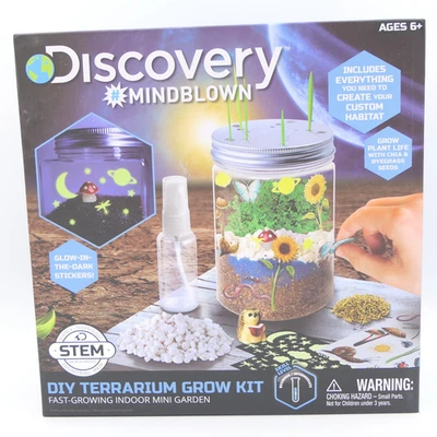 Discovery #Mindblown DIY Terrarium Grow Kit Fast-Growing Indoor Mini Garden STEM - Image 1 of 4