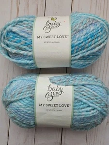 BABY BEE YARN , My Sweet Love, Turquoise MULTICOLOR, 2 Skeins  - Picture 1 of 5