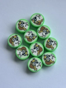 Bluey - honey Character Silicone Beads X10 - Picture 1 of 2