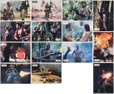 Predator Arnold Schwarzenegger Oreigional Greek Lobby Cards Set 1987 - Image 1 of 4
